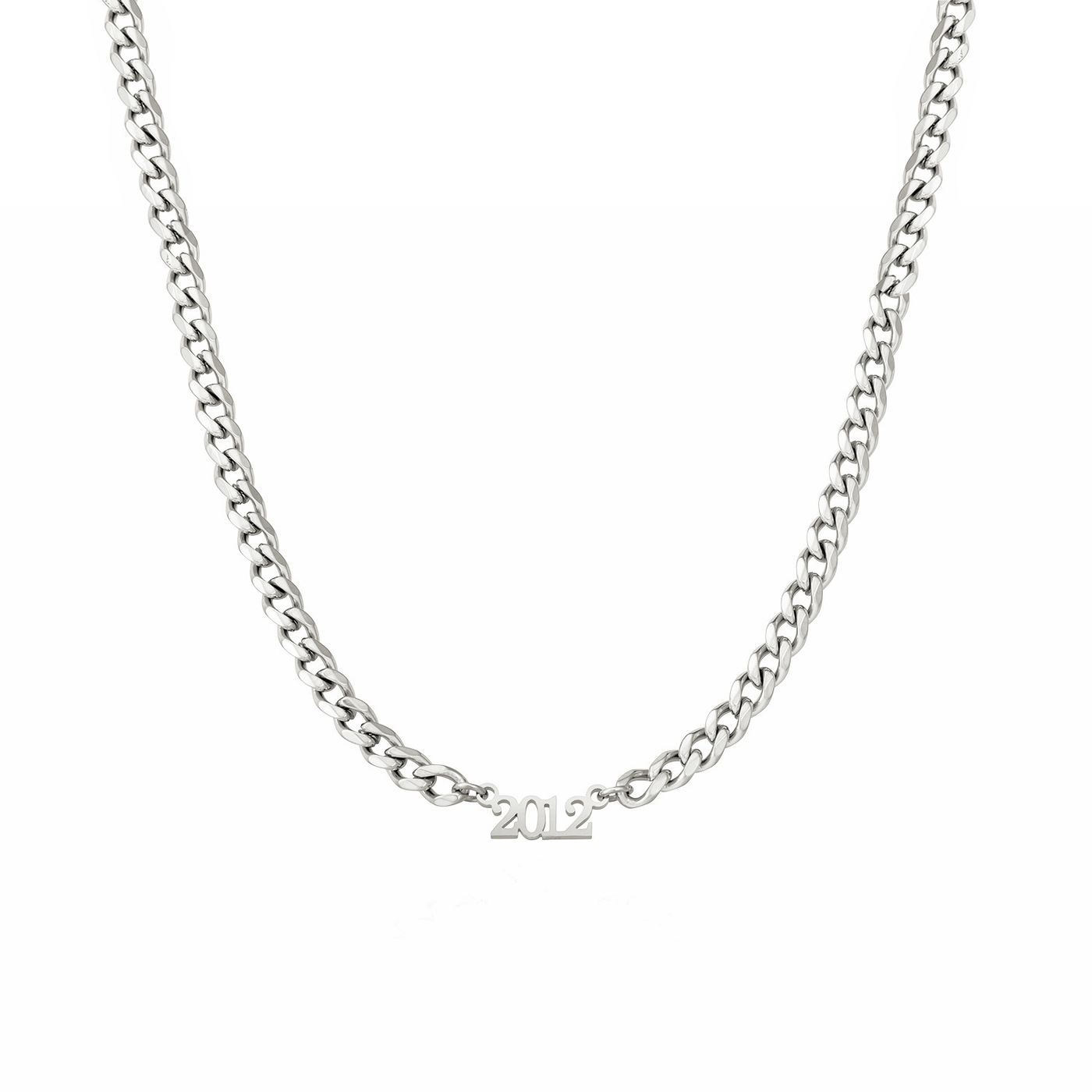 Editorial Date Necklace (Silver)