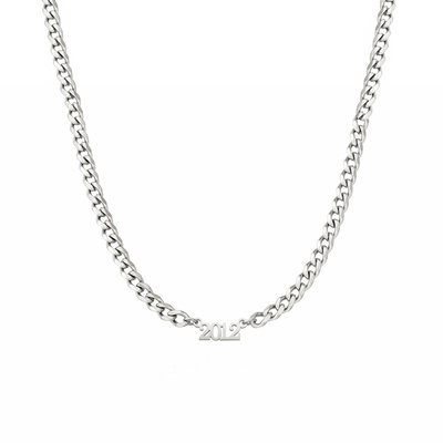 Editorial Date Necklace (Silver)