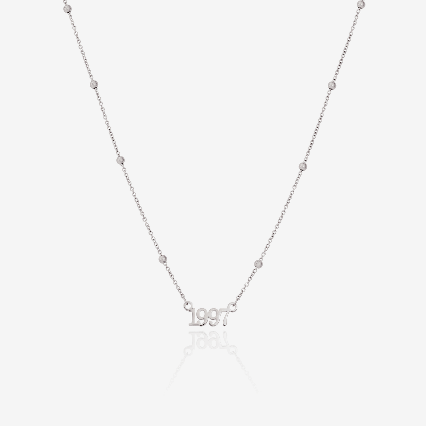 Editorial Date Necklace (Silver)