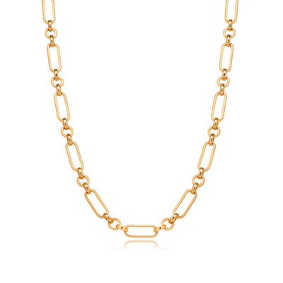Figaro Chain Necklace (Gold)