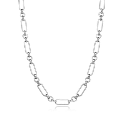 Figaro Chain Necklace (Silver)