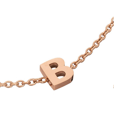 Initial Bracelet (Rose Gold)