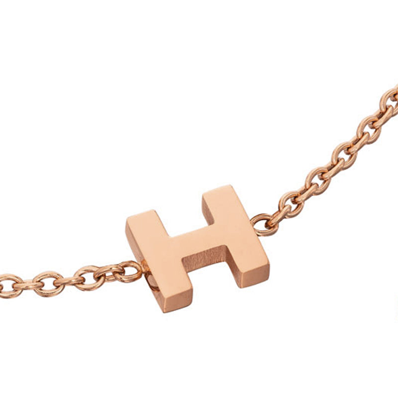 Initial Bracelet (Rose Gold)