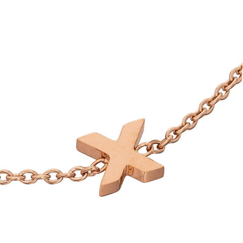 Initial Bracelet (Rose Gold)