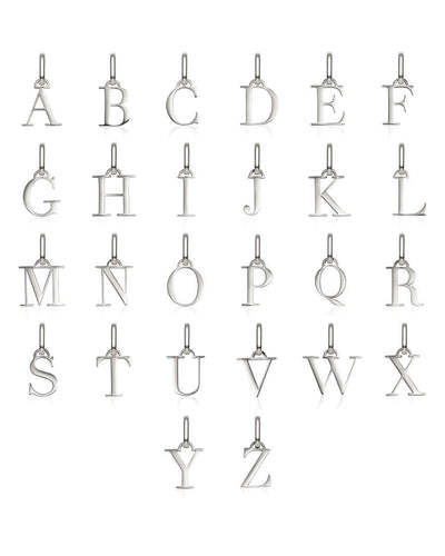 Letter & Birthstone Figaro Chain Bracelet (Silver)