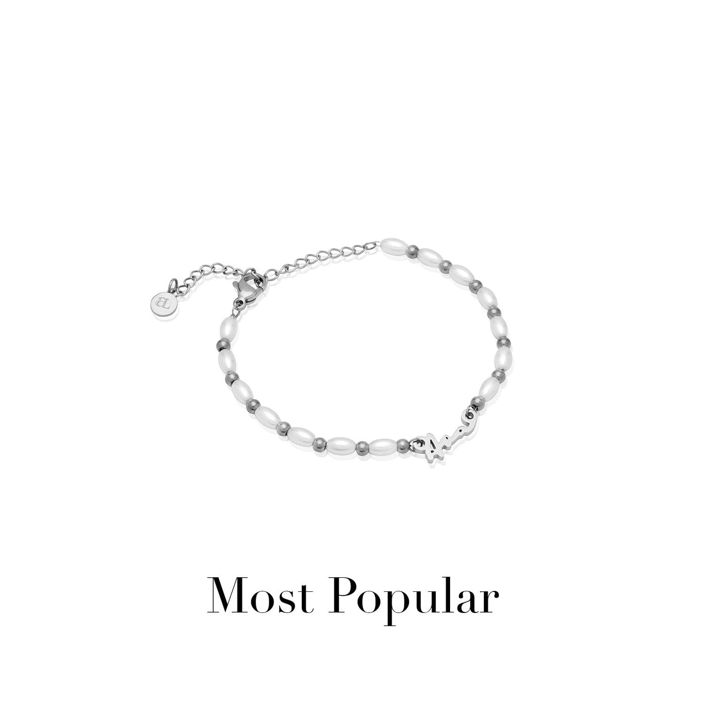 Mini Signature Name Bracelet (Silver)