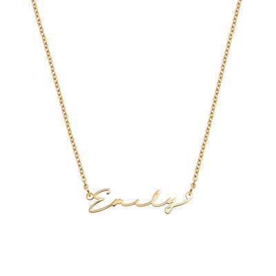Signature Name Necklace (Gold)