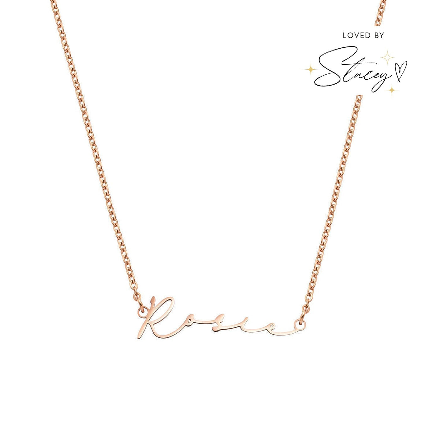 Signature Name Necklace (Rose Gold)