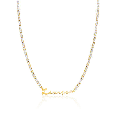 Signature Name Necklace (Gold)
