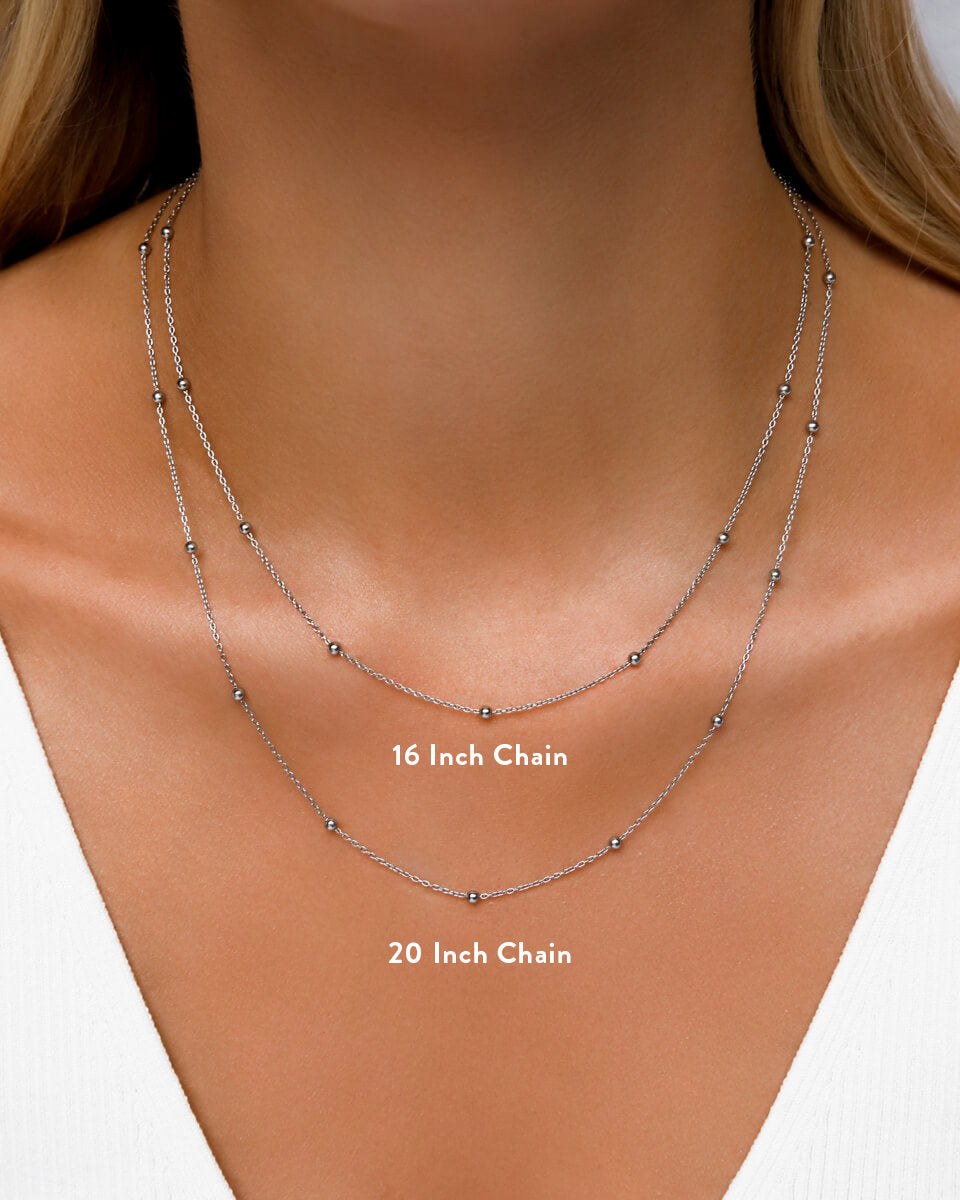 Sphere Chain Necklace (Silver)