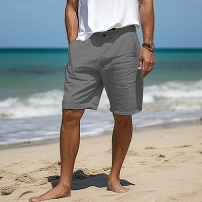 Elegante Leinen-Shorts