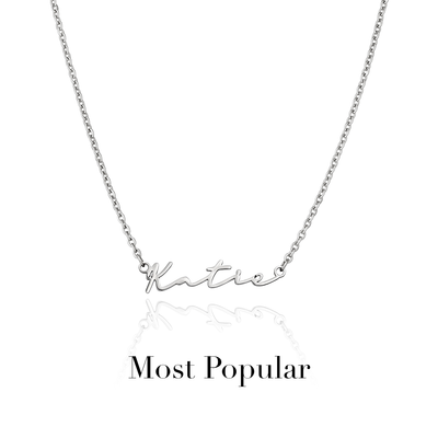 Signature Name Necklace (Silver)