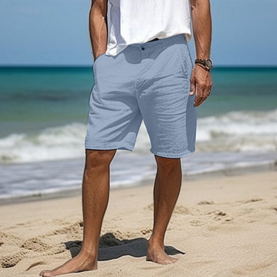Elegante Leinen-Shorts