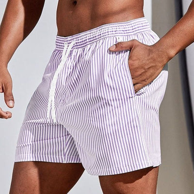 Lässige gestreifte Boardshorts