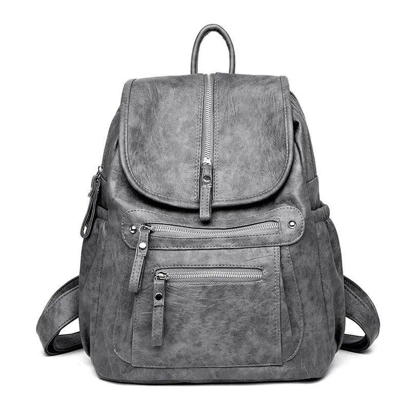 Alisia | Bequemer und leichter Rucksack aus Leder