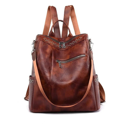 Martine | Rucksack aus Vintage-Leder