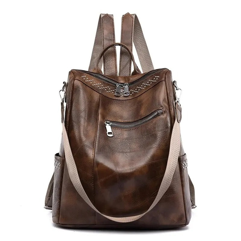 Martine | Rucksack aus Vintage-Leder