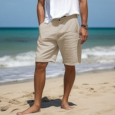Elegante Leinen-Shorts