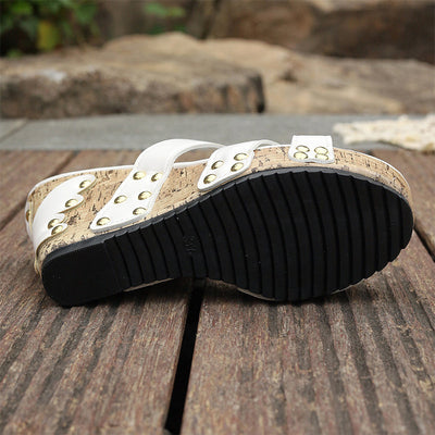 Wedge sandaler med plattform och komfort för kvinnor